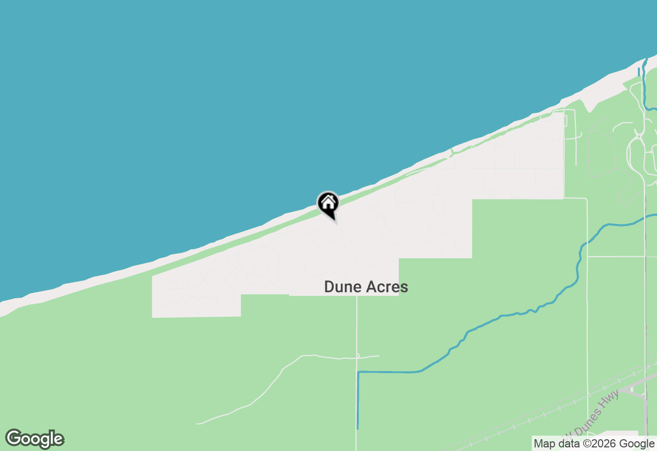 Map of 6 Oak Drive, Dune Acres, IN 46304