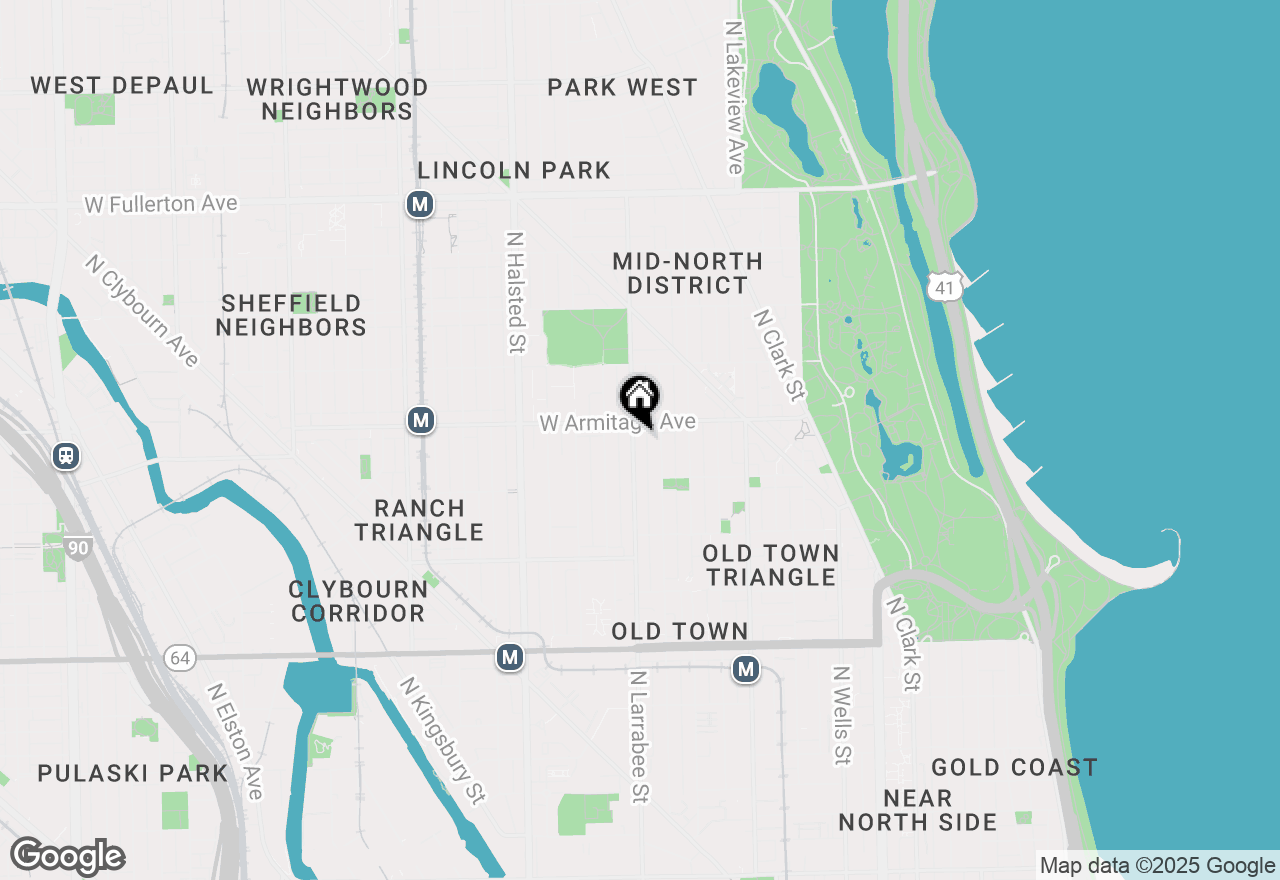 Map of 1943 N Larrabee Street #3N, Chicago, IL 60614