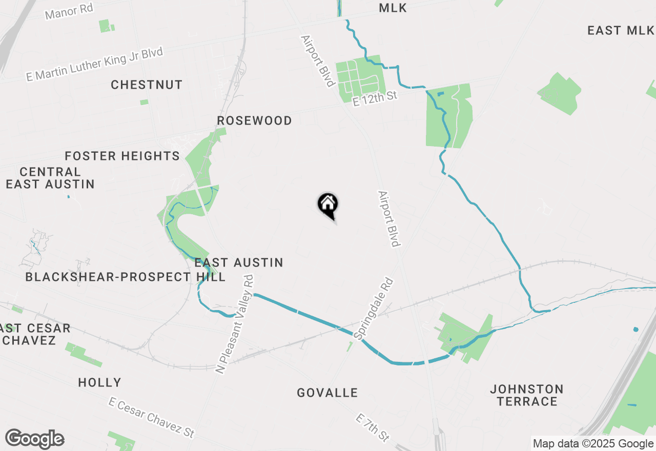 Map of 1124 Tillery St, Austin, TX 78702