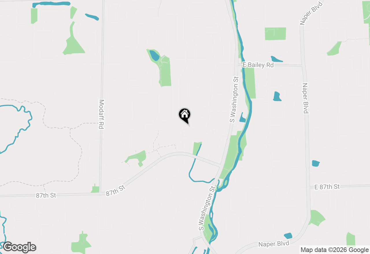 Map of 89 Foxcroft Road, Naperville, IL 60565