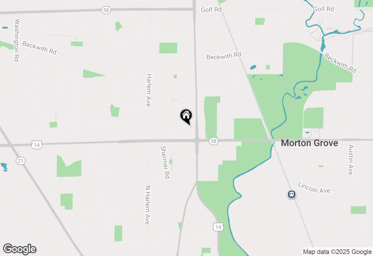 Map of 8836 Sayre Avenue, Morton Grove, IL 60053