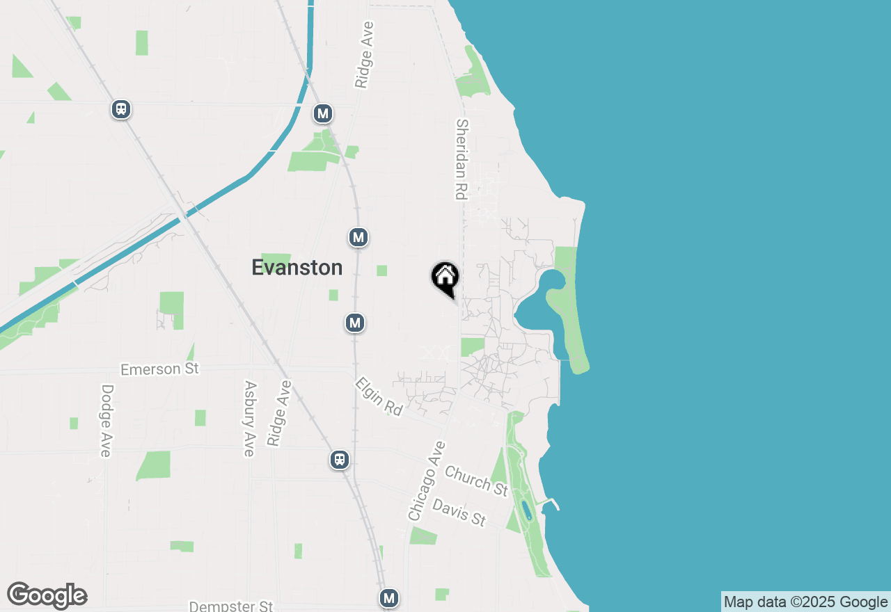 Map of 637 Library Place #1, Evanston, IL 60201