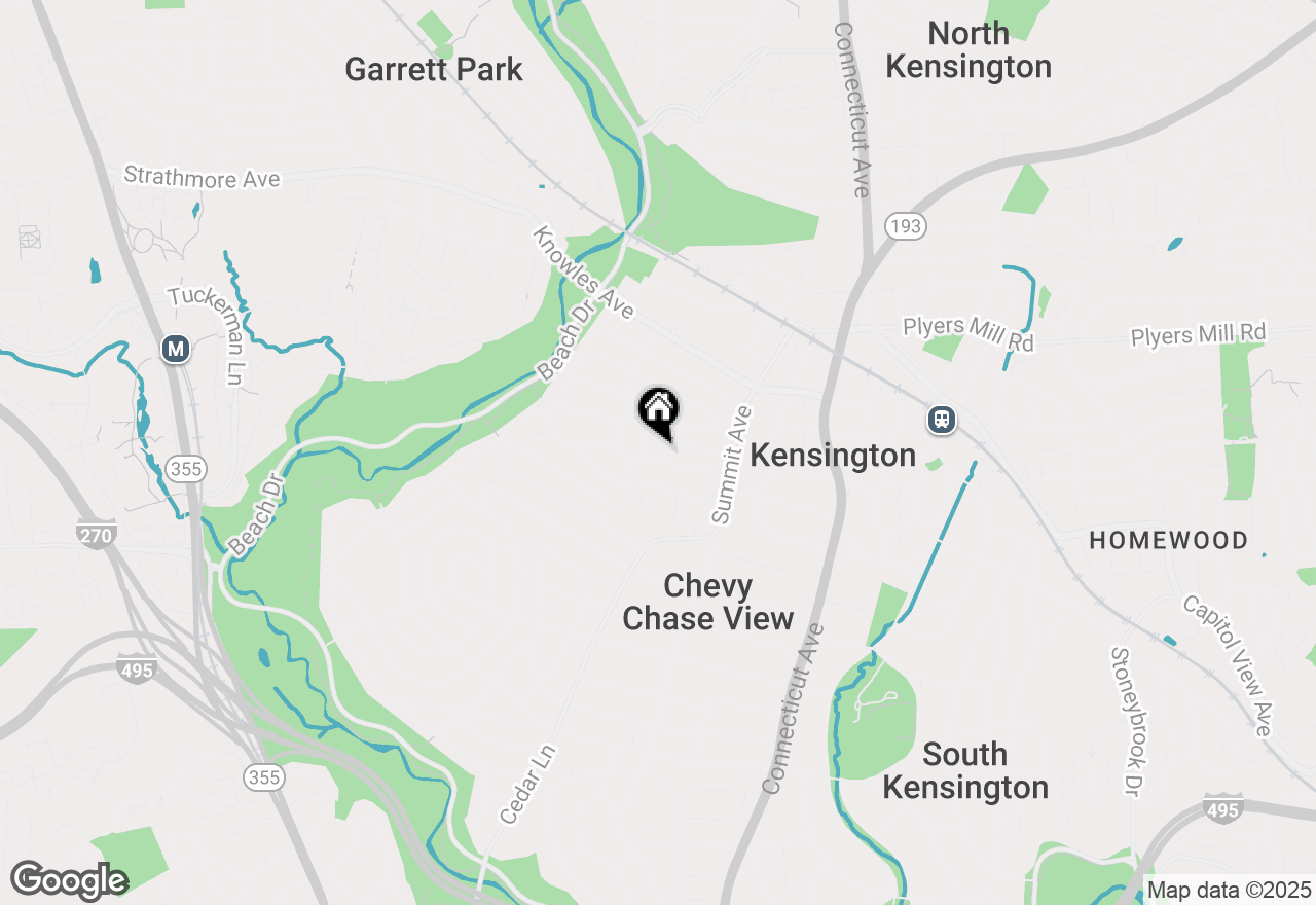 Map of 10402 Vogel Place, Kensington, MD 20895