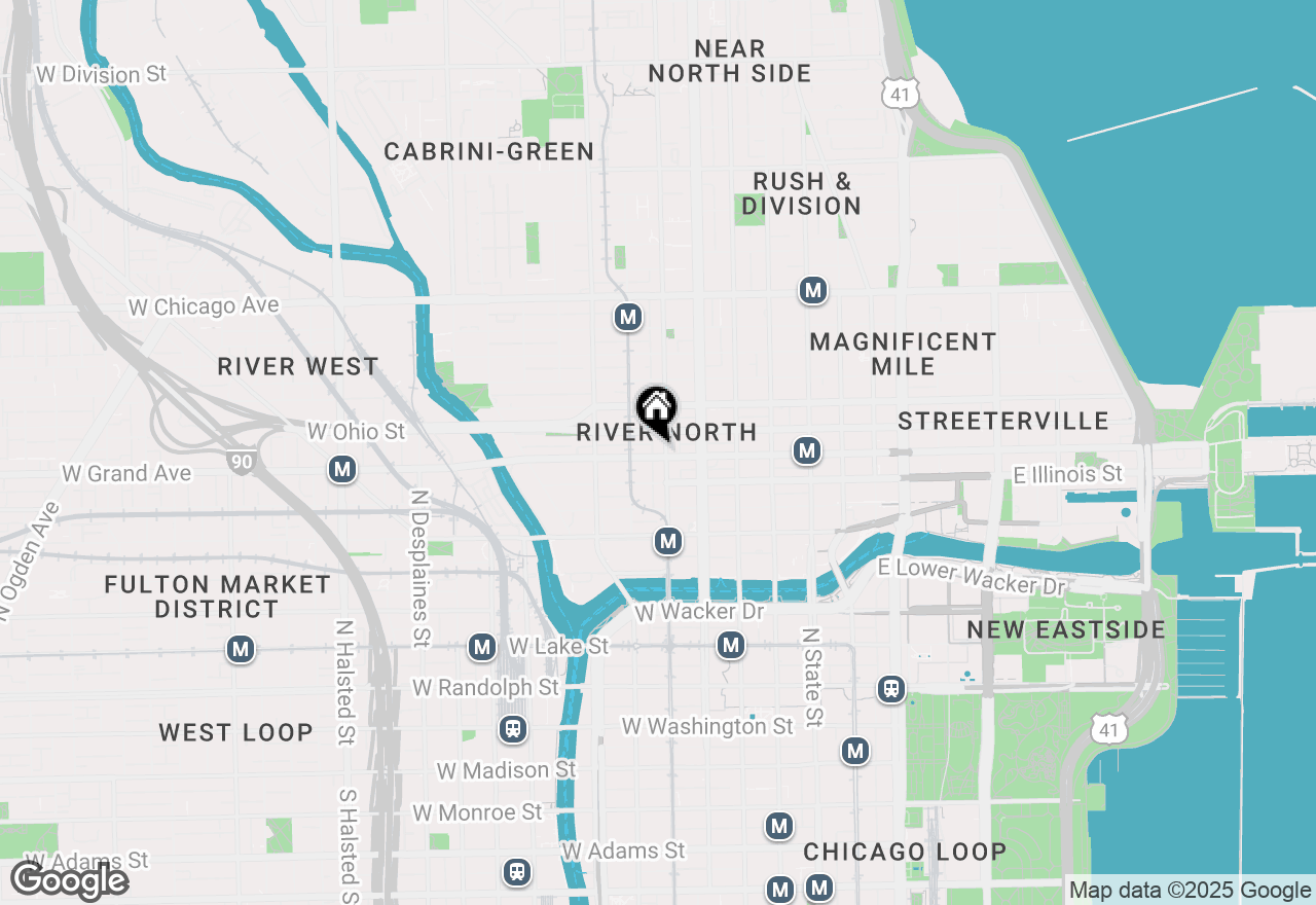 Map of 200 W Grand Avenue #1803, Chicago, IL 60654