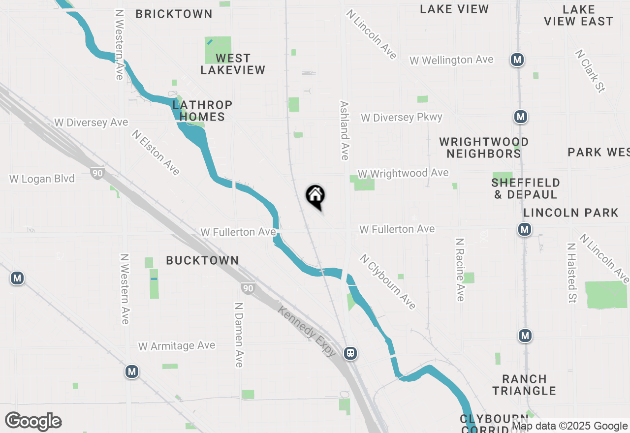 Map of 2448 N Clybourn Avenue #4, Chicago, IL 60614