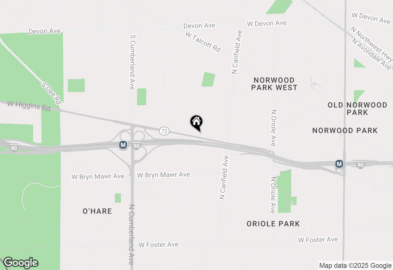 Map of 316 W Higgins Road, Park Ridge, IL 60068