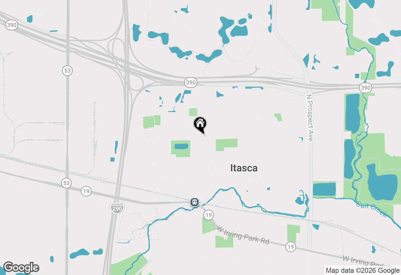 Map of 101 E Bryn Mawr Avenue, Itasca, IL 60143