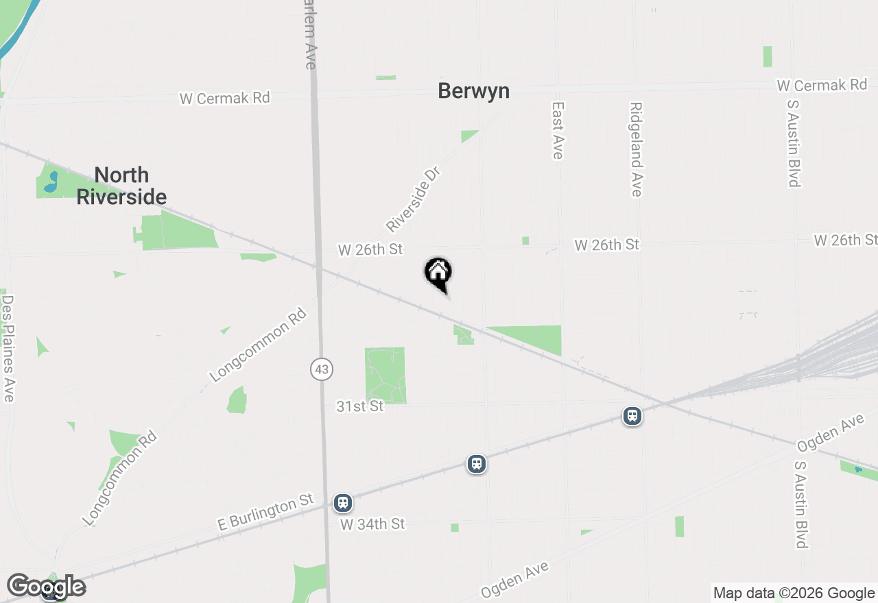 Map of 2718 Kenilworth Avenue, Berwyn, IL 60402