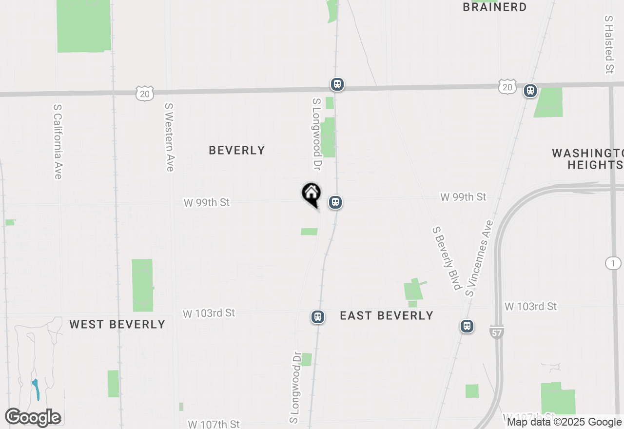 Map of 9924 S Longwood Drive, Chicago, IL 60643