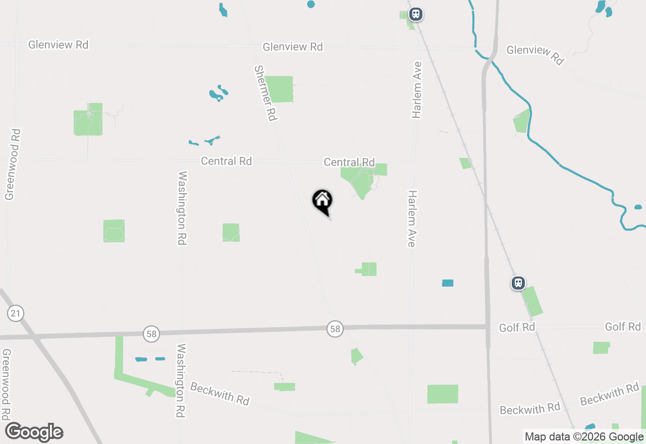 Map of 334 Spruce Street, Glenview, IL 60025