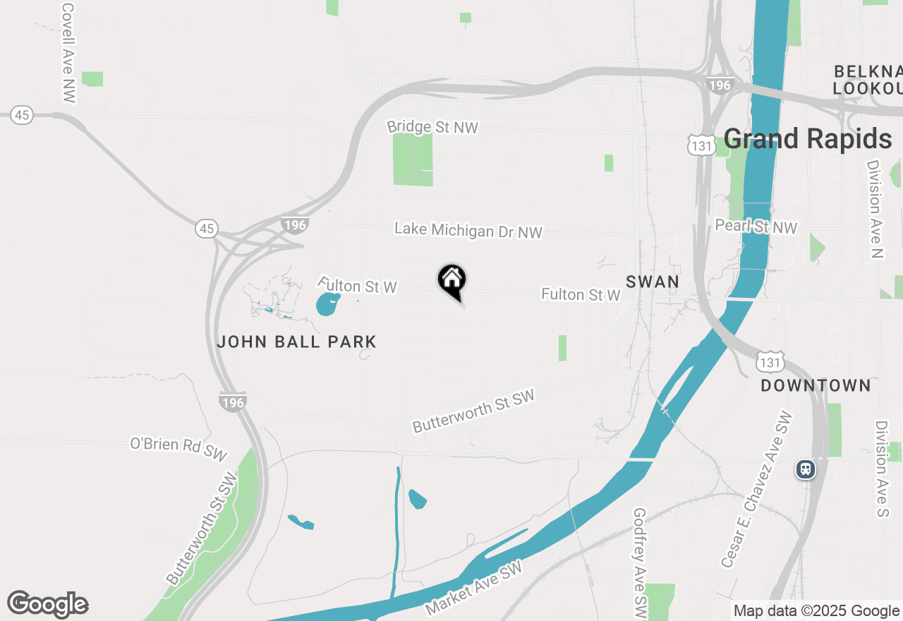 Map of 1059 Hovey Street Sw, Grand Rapids, MI 49504