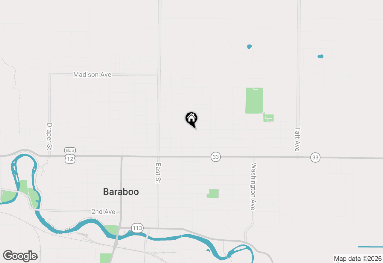 Map of 1221 Elizabeth Street, Baraboo, WI 53913