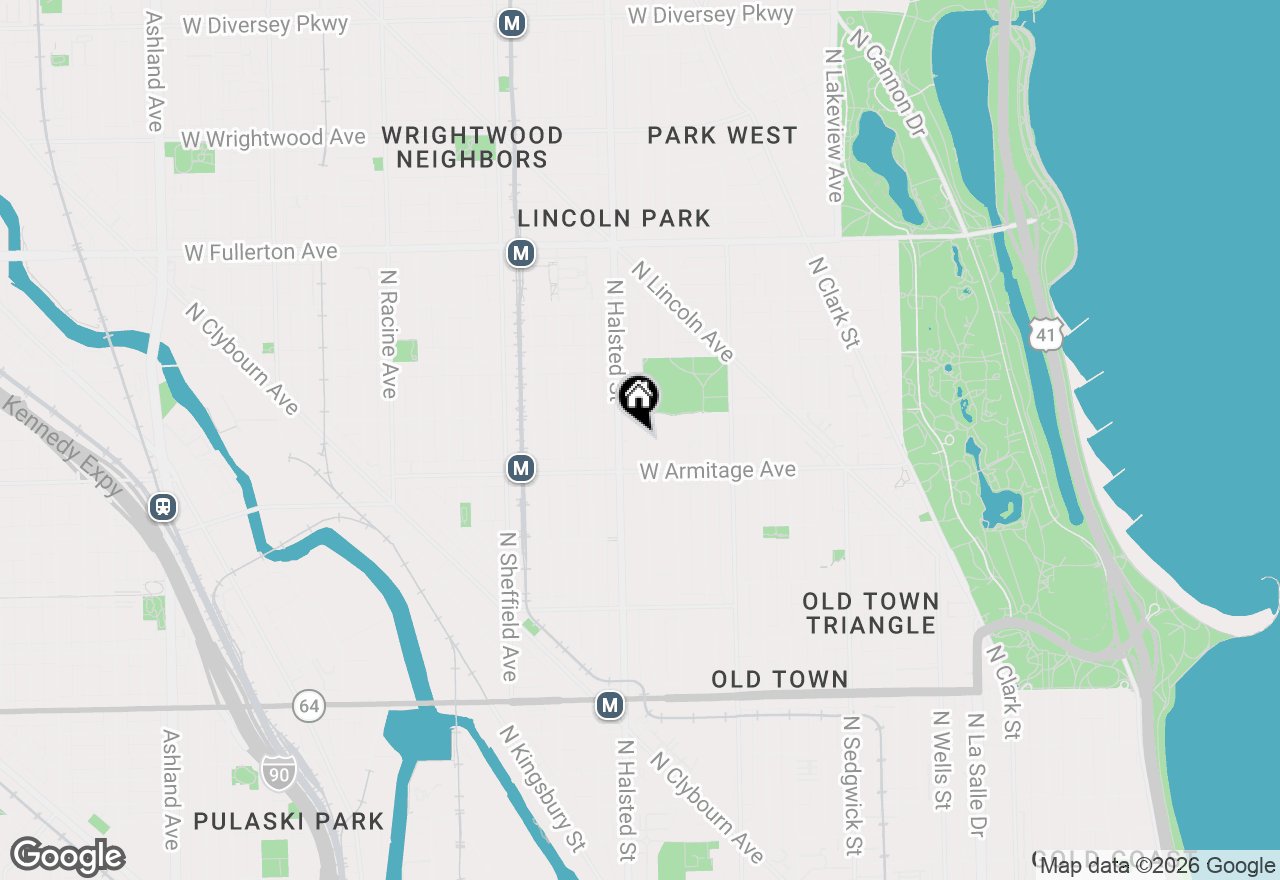 Map of 2032 N Burling Street #3, Chicago, IL 60614