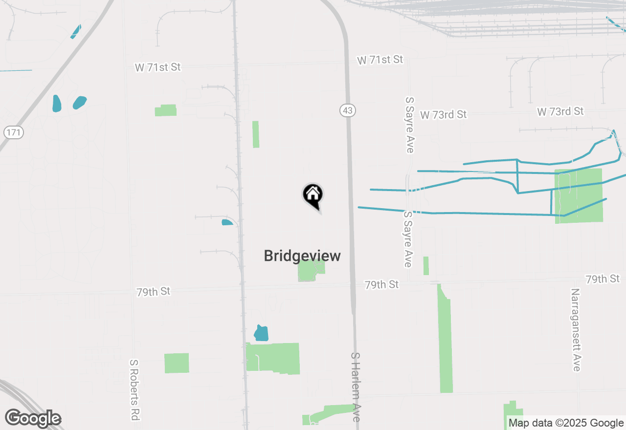 Map of 7621 Odell Avenue, Bridgeview, IL 60455
