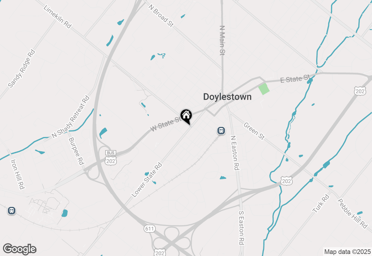 Map of 273 W Court Street, Doylestown, PA 18901