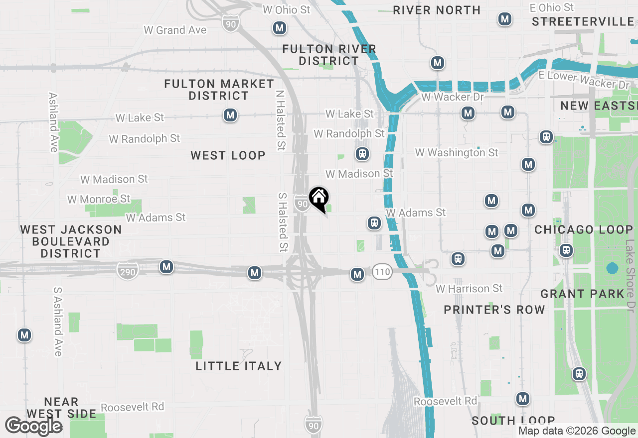 Map of 210 S Desplaines Street #1506, Chicago, IL 60661