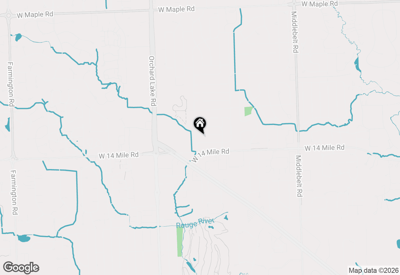 Map of 5585 Castleton Drive, West Bloomfield, MI 48322