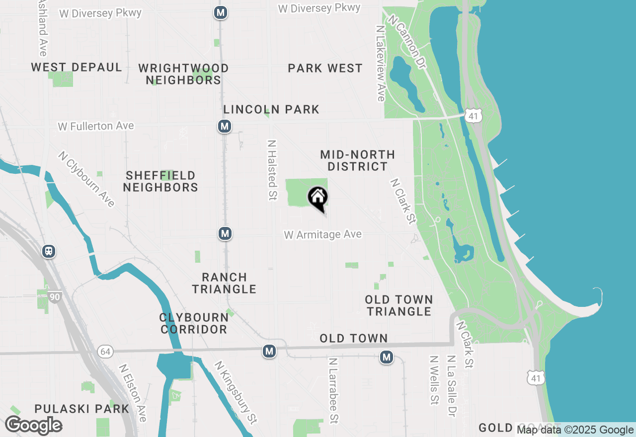 Map of 2033 N Howe Street, Chicago, IL 60614