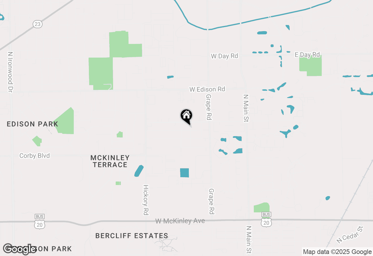 Map of 614 Brown Avenue, Mishawaka, IN 46545