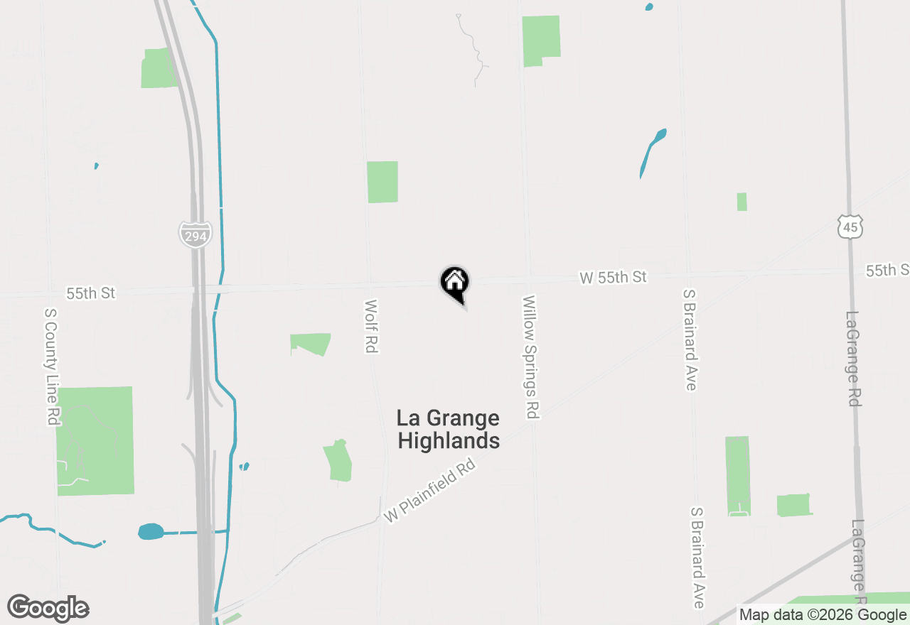 Map of 5536 Howard Avenue, La Grange Highlands, IL 60525