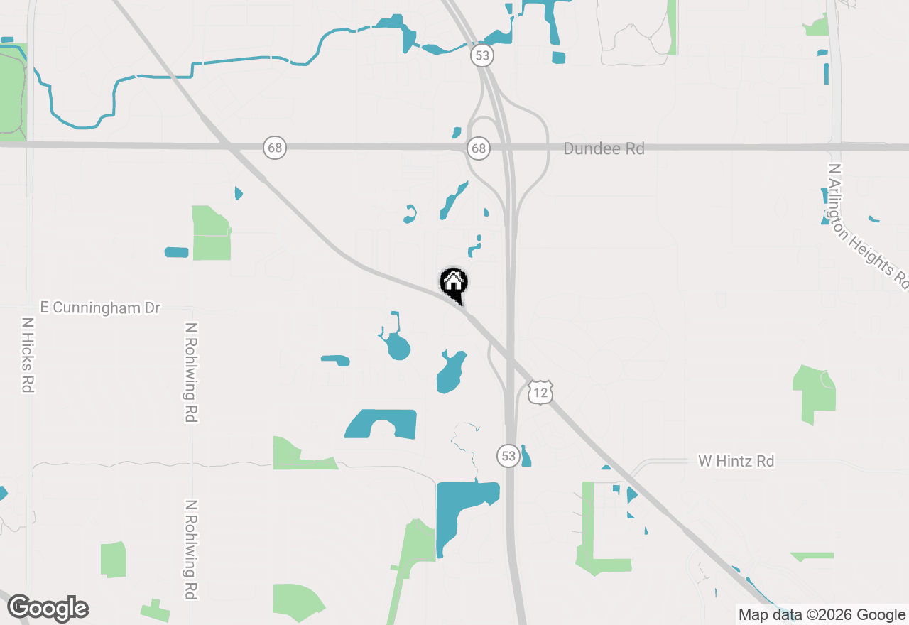 Map of 1129 N Claremont Drive #1129, Palatine, IL 60074