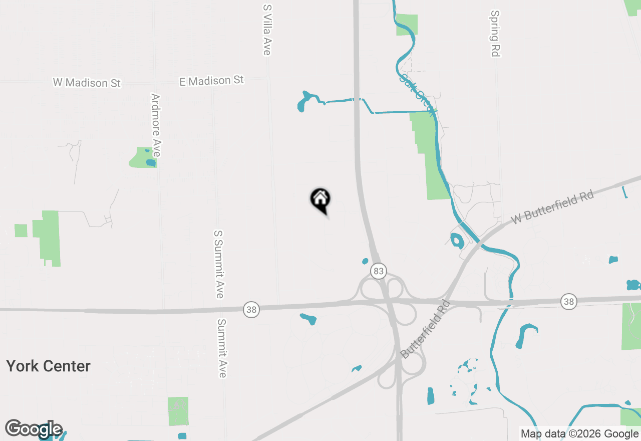 Map of 1300 S Wayside Drive, Villa Park, IL 60181