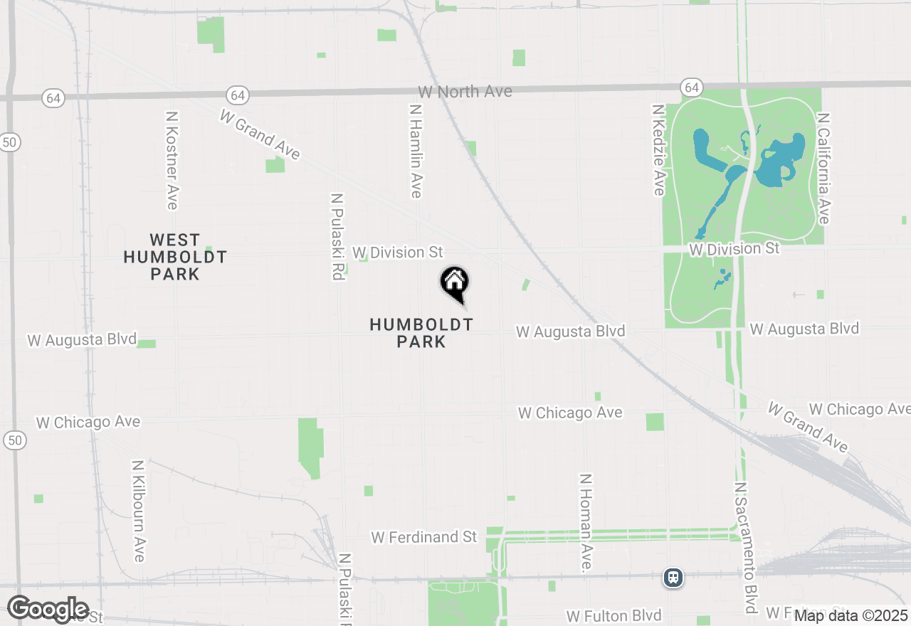 Map of 1030 N Lawndale Avenue, Chicago, IL 60651