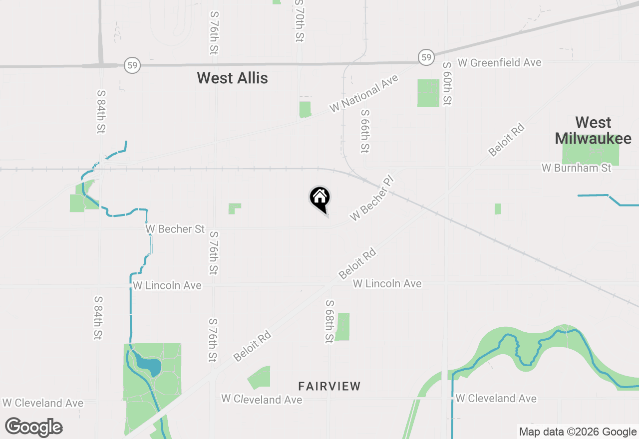 Map of 2059 S 68th St, West Allis, WI 53219