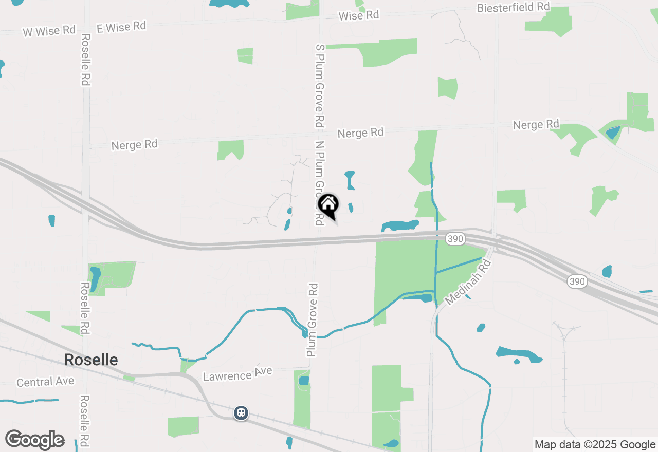 Map of 841 Yosemite Trail #A1, Roselle, IL 60172