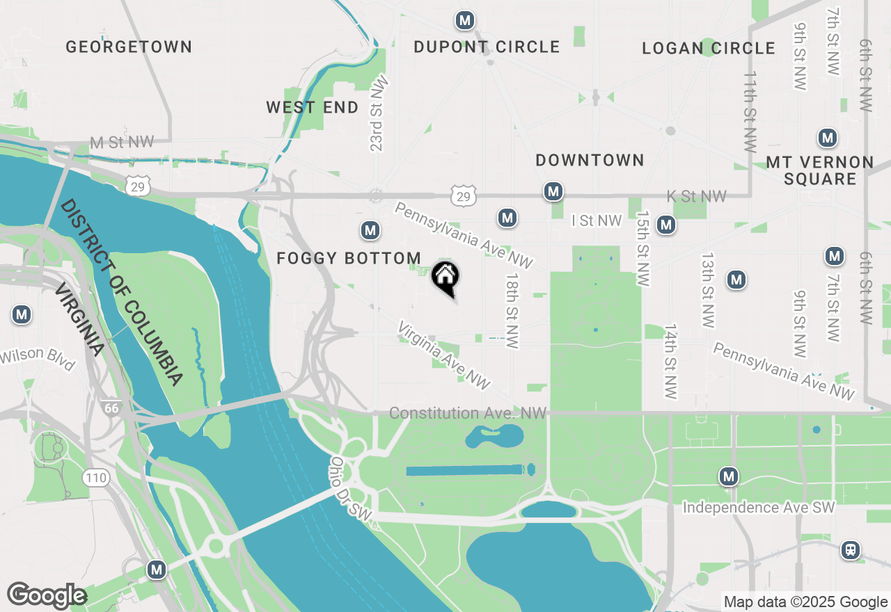 Map of 2030 F Street Nw #809, Washington, DC 20006