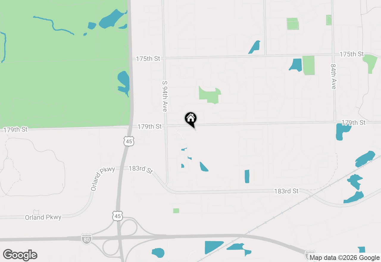 Map of 9213 Kylemore Court, Tinley Park, IL 60487