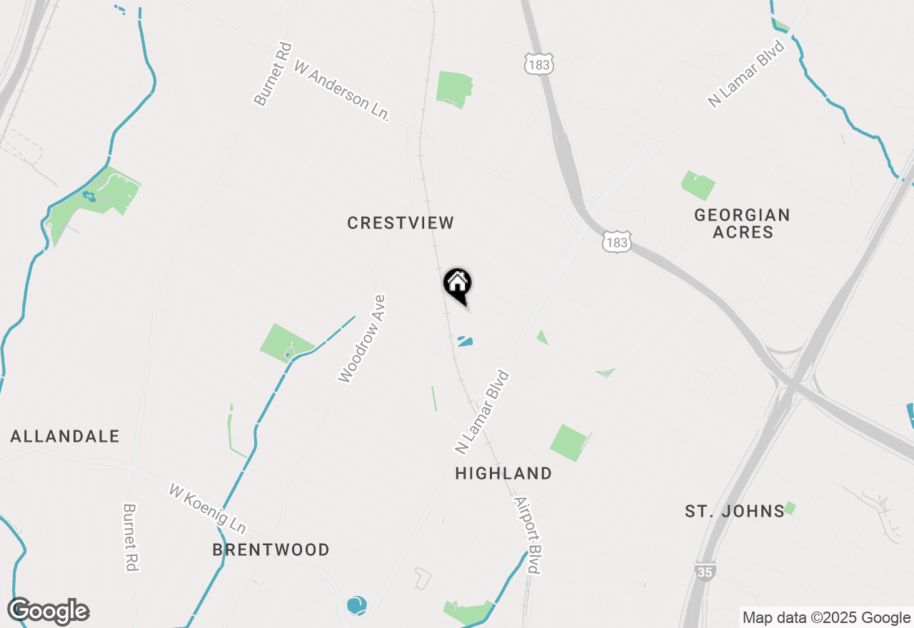 Map of 7401 Pantherpaw St, Austin, TX 78757