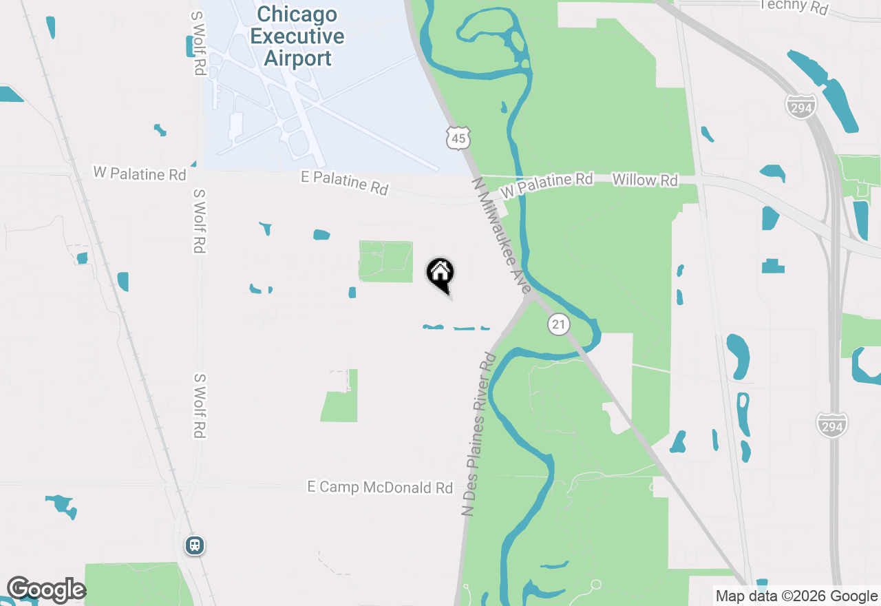 Map of 880 E Old Willow Road #166, Prospect Heights, IL 60070