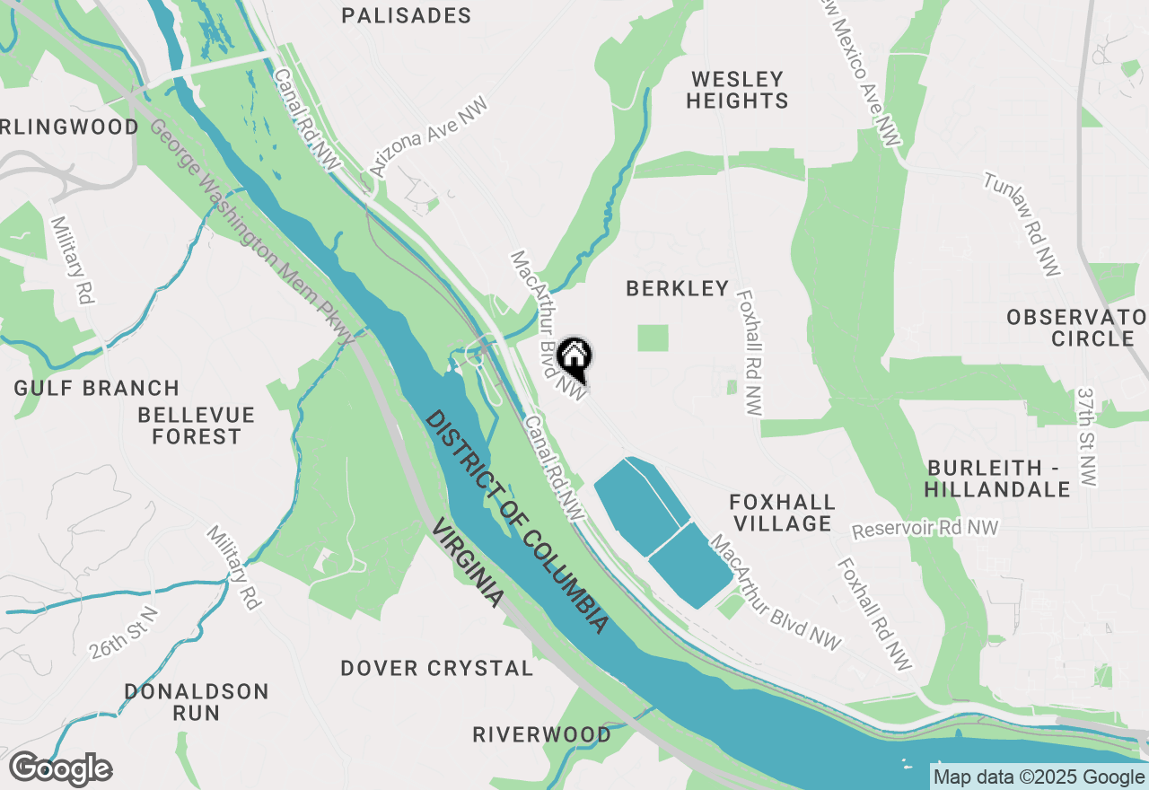 Map of 4866 Macarthur Boulevard Nw #2, Washington, DC 20007
