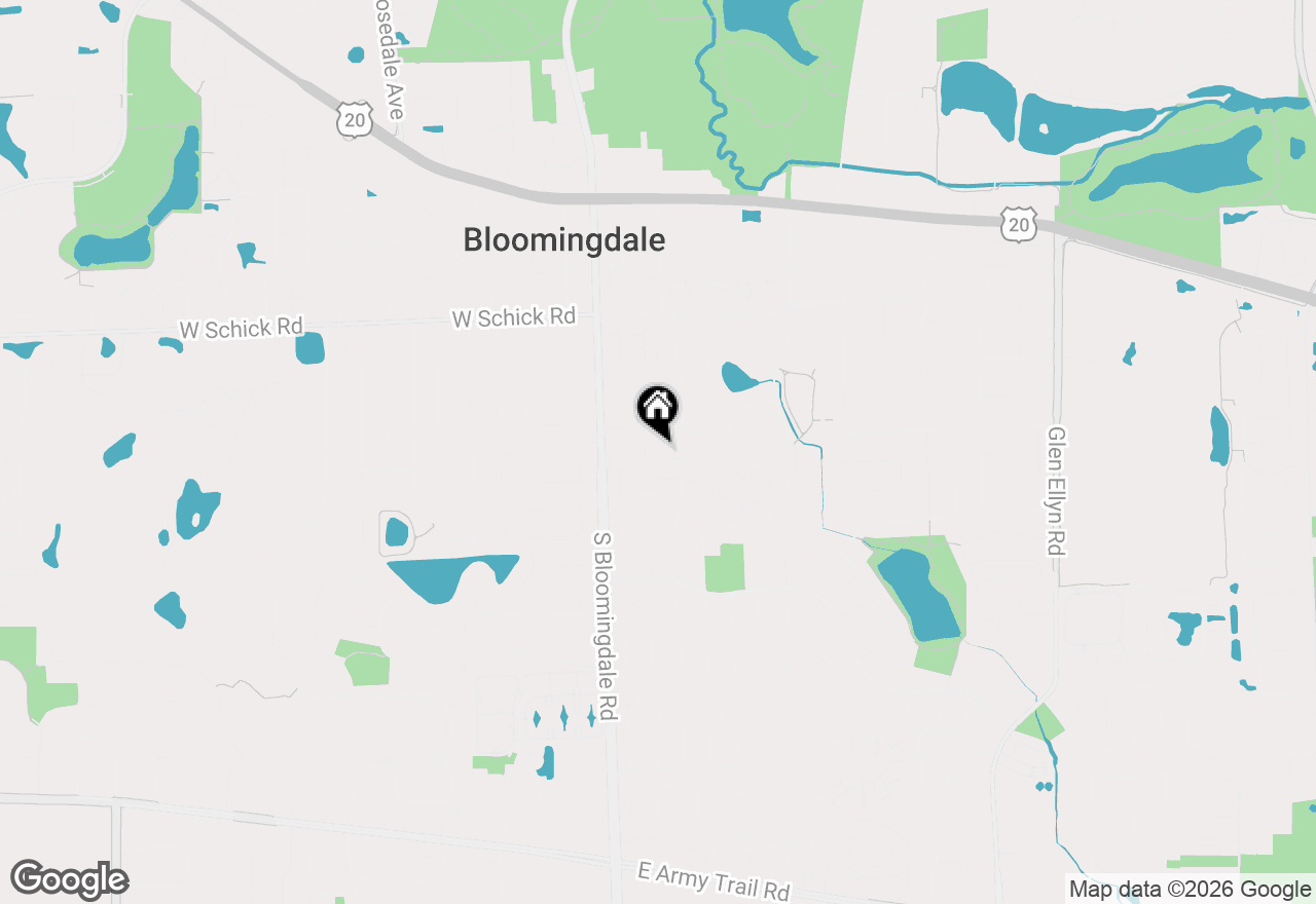 Map of 119 Brewster Court #A, Bloomingdale, IL 60108