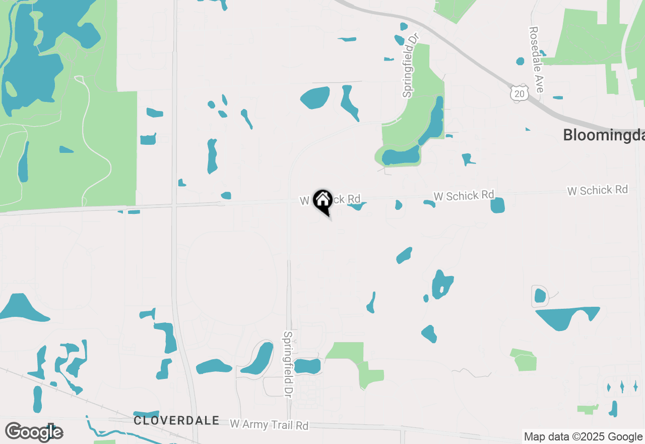 Map of 167 Benton Lane, Bloomingdale, IL 60108