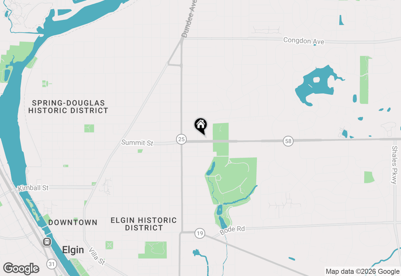 Map of 515 Preston Avenue, Elgin, IL 60120