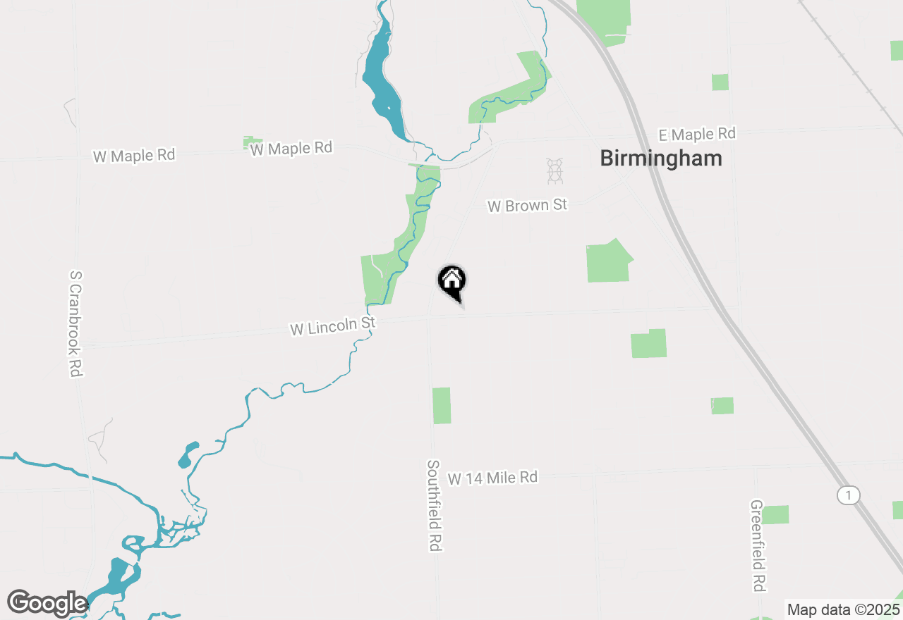 Map of 776 W Lincoln Street, Birmingham, MI 48009