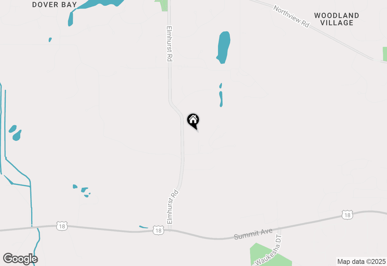 Map of W288S250 Elmhurst Rd, Waukesha, WI 53188