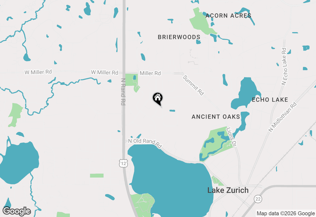 Map of 15 Johnathan Road, Lake Zurich, IL 60047