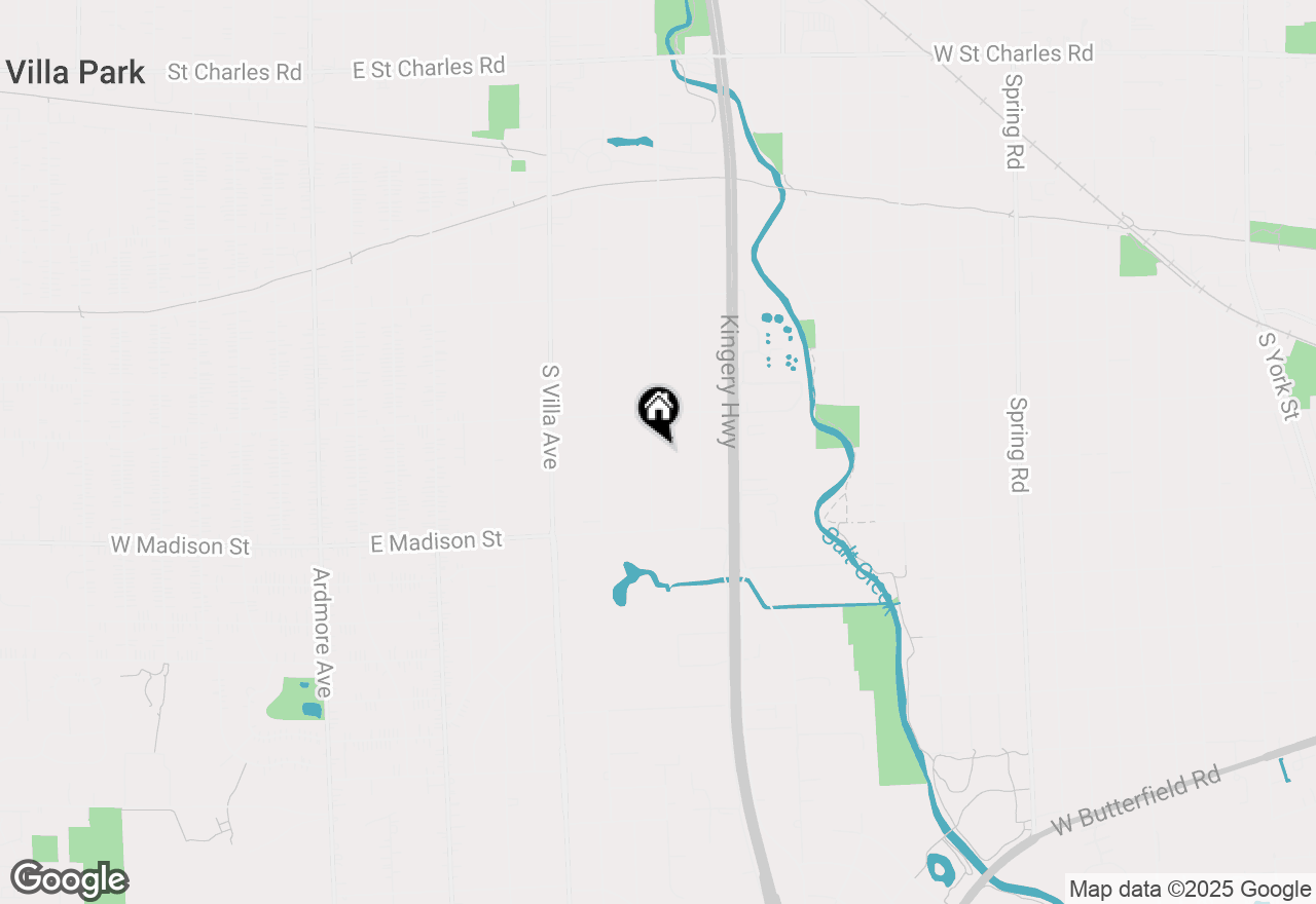 Map of 633 S Monterey Avenue, Villa Park, IL 60181