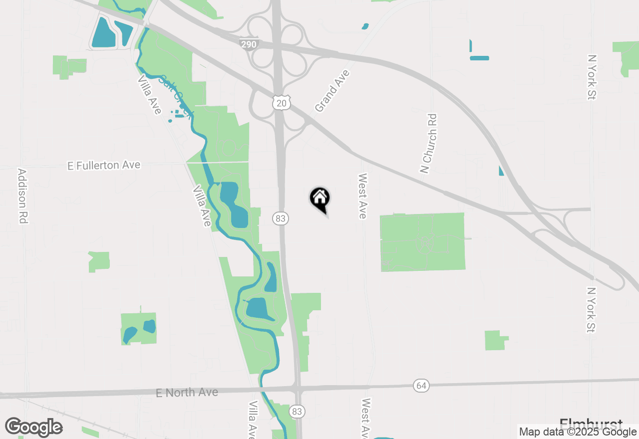 Map of 601 W Crockett Avenue, Elmhurst, IL 60126