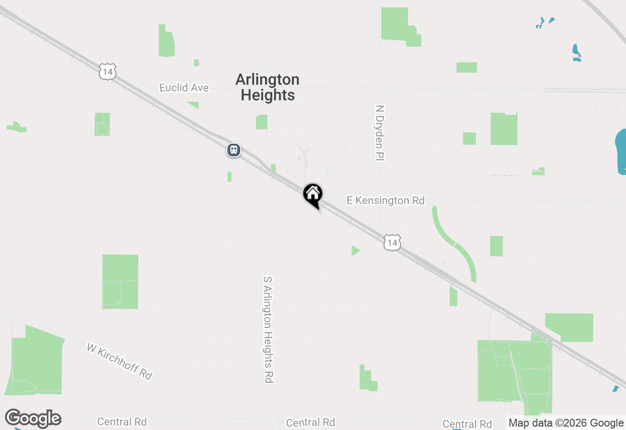 Map of 125 S Burton Place, Arlington Heights, IL 60005
