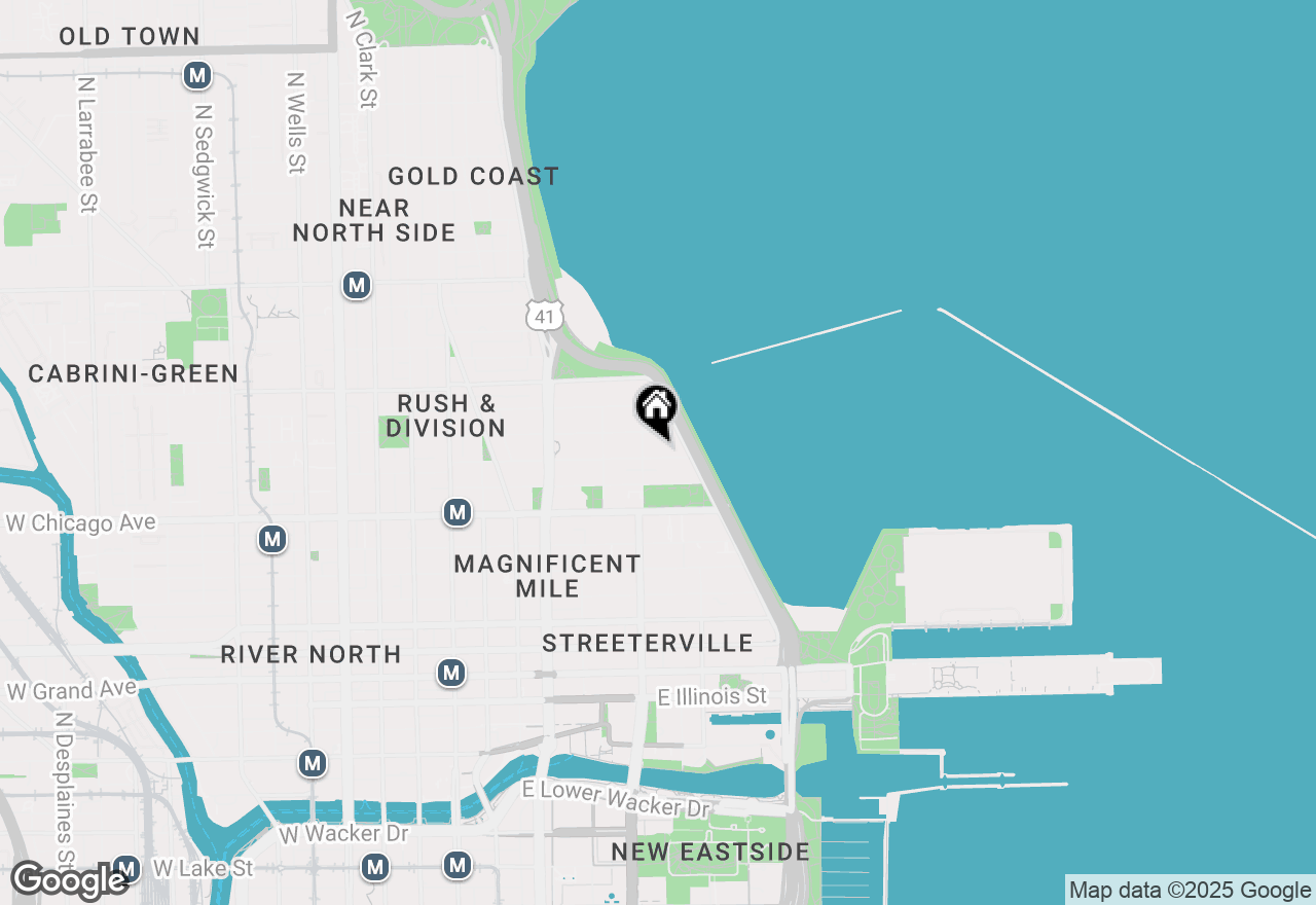 Map of 260 E Chestnut Street #3702, Chicago, IL 60611