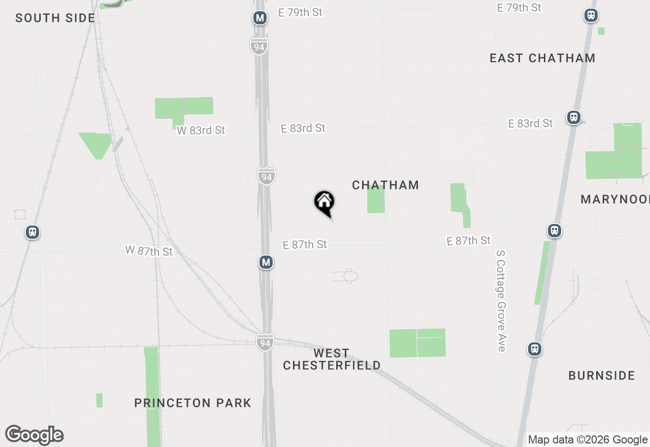 Map of 8616 S Indiana Avenue, Chicago, IL 60619