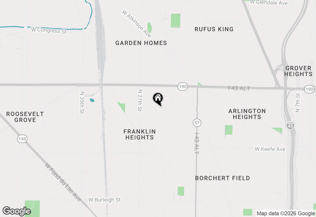 Map of 3827 N 24th Pl #A, Milwaukee, WI 53206