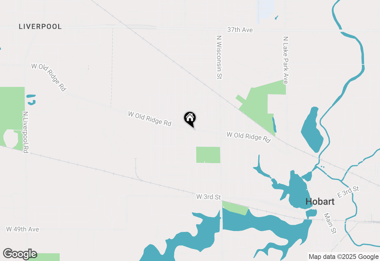 Map of 1115 W Old Ridge Road, Hobart, IN 46342