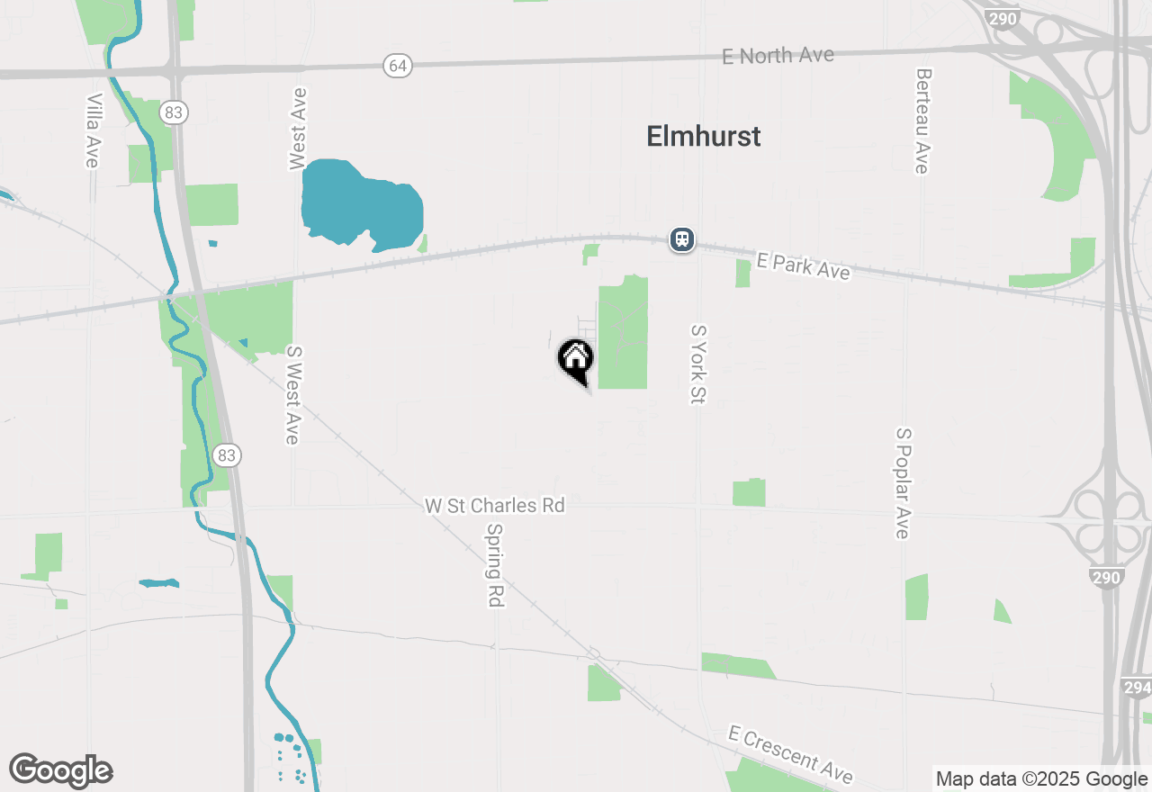 Map of 222 W Elm Park Avenue, Elmhurst, IL 60126
