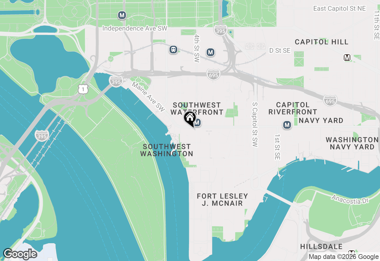 Map of 430 M Street Sw #N807, Washington, DC 20024