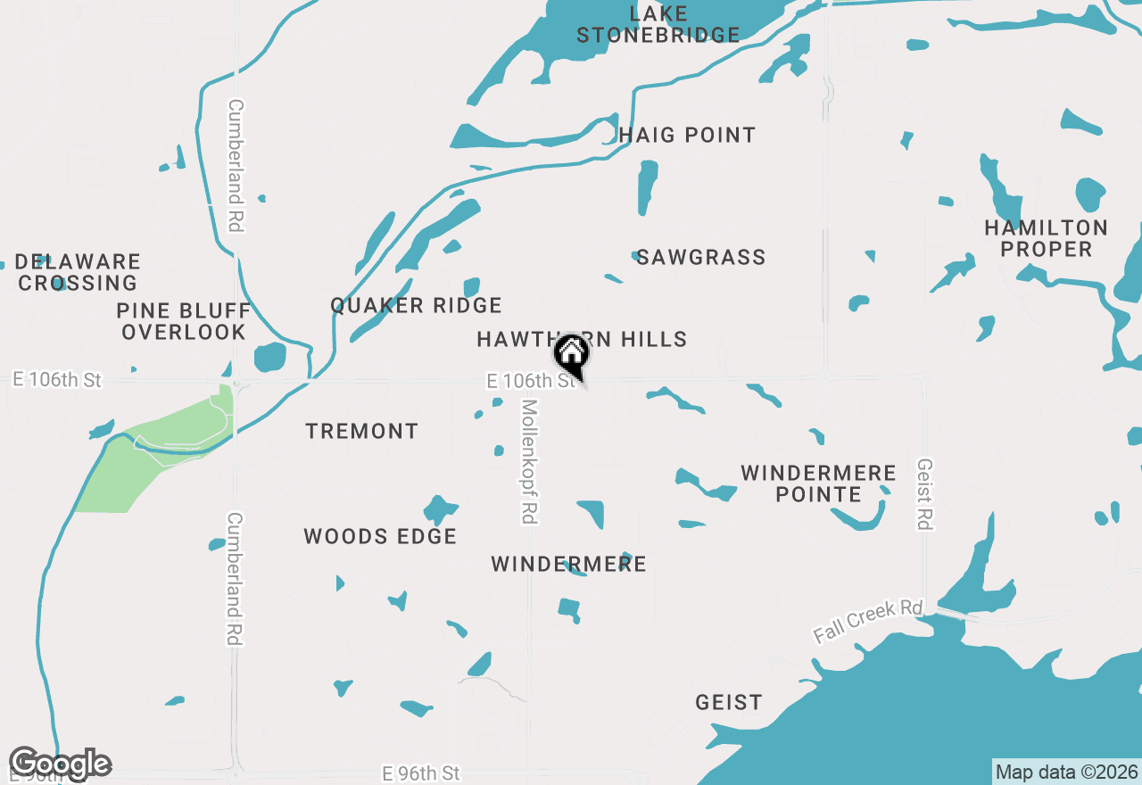 Map of 10701 E 106th Street, Fishers, IN 46037